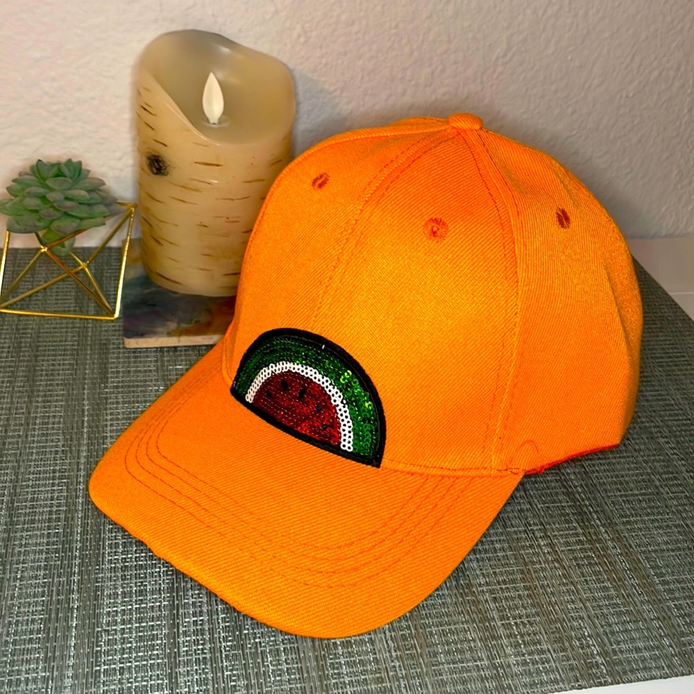 #46 🍉 Orange Watermelon Baseball Cap 🍉